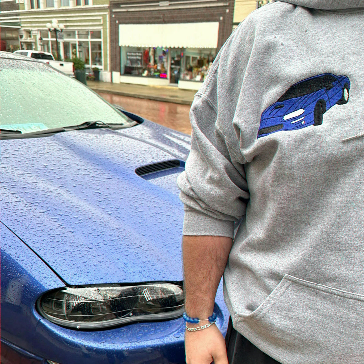 Custom Embroidered Car Hoodie from Photo, Race Car Gift for Women, Girlfriend