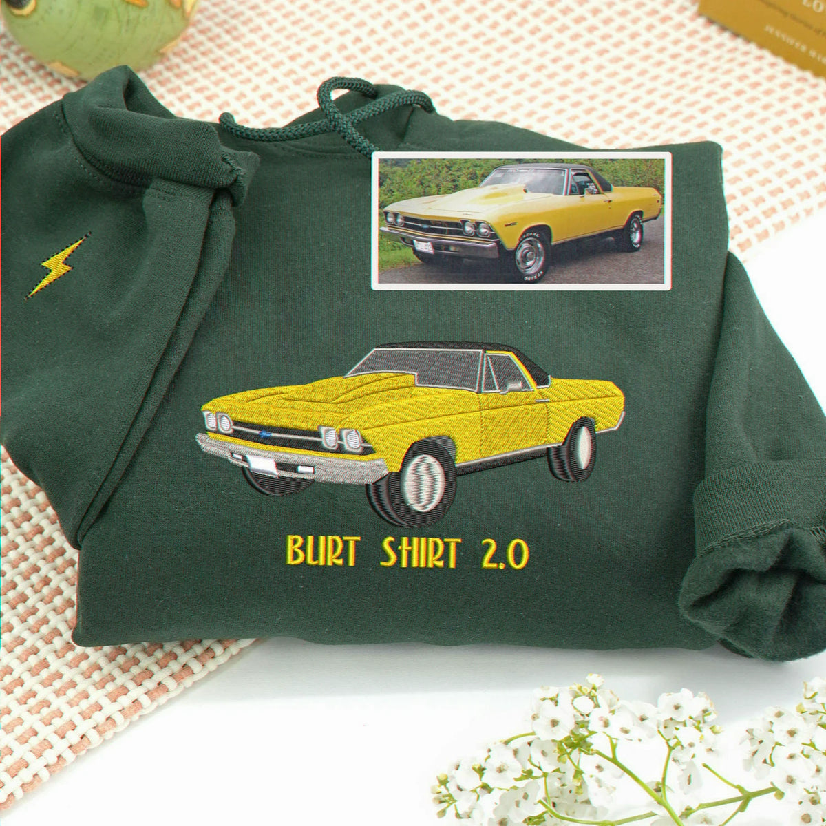 Custom Embroidered Car Hoodie from Photo, Race Car Gift for Women, Girlfriend