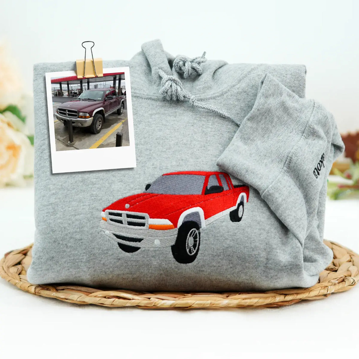 Custom Embroidered Car Hoodie, Sweatshirt, Personalized Car Gifts for Him