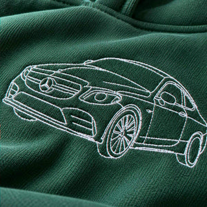 Custom Embroidered Car Hoodie, Sweatshirt, Personalized Car Gifts for Him