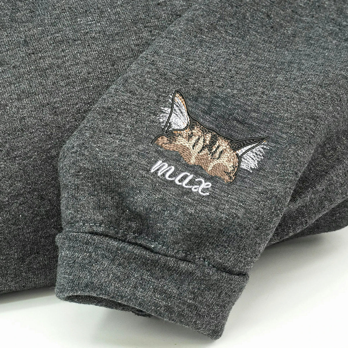 Custom Cat Mom Sweatshirt With Cat Ears, Personalized Cat Lover Gift