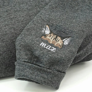 Custom Cat Mom Sweatshirt With Cat Ears, Personalized Cat Lover Gift