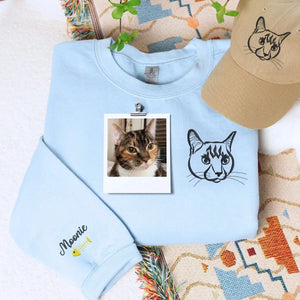 Cat Lover Twin Pack: Embroidered Sweatshirt & Hat