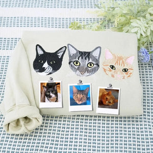 Cat Lover Twin Pack: Embroidered Sweatshirt & Tote Bag