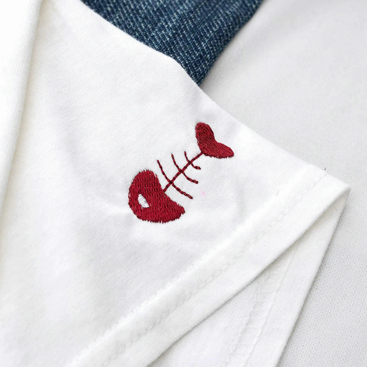 Custom Cat Memorial T-Shirt for Cat Mom, Personalized Embroidered Pet Face & Name