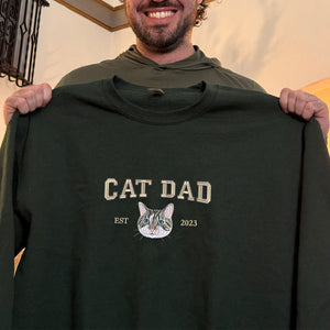 varsity cat dad sweatshirt