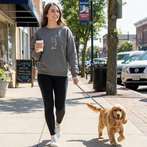Cocker Spaniel Sweatshirt - Personalized Dog Name, Embroidered Gift for Cocker Lover