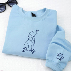 Cocker Spaniel Sweatshirt - Personalized Dog Name, Embroidered Gift for Cocker Lover