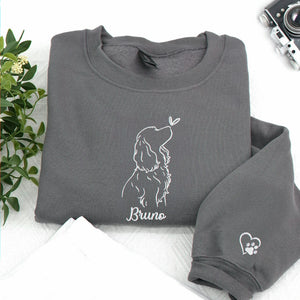 Cocker Spaniel Sweatshirt - Personalized Dog Name, Embroidered Gift for Cocker Lover