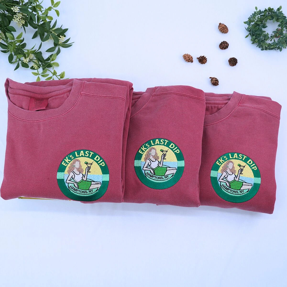 comfort colors crimson shirt with b2b logo, perfect shirt for company