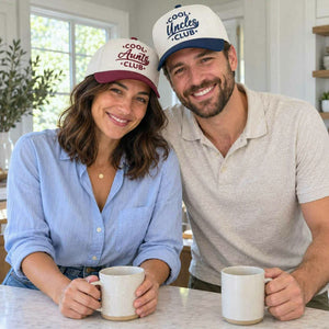 Cool Aunts Cool Uncles Club Snapback Hat, Embroidered Baseball Cap with Est Year, Aunt and Uncle Gift