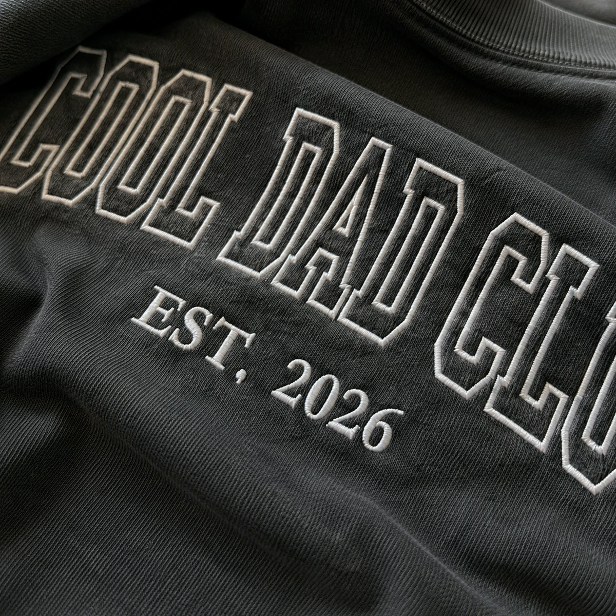 Custom Embroidered Cool Dad Club Est T-Shirt or Sweatshirt, Father's Day gifts For Father in Law or New Dad