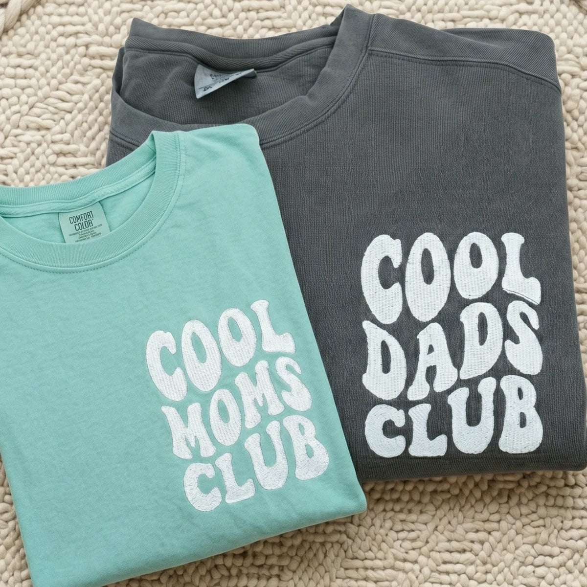Personalized Gift for New Dad Mom with Cool Moms Dads Sweatshirt or T-Shirt