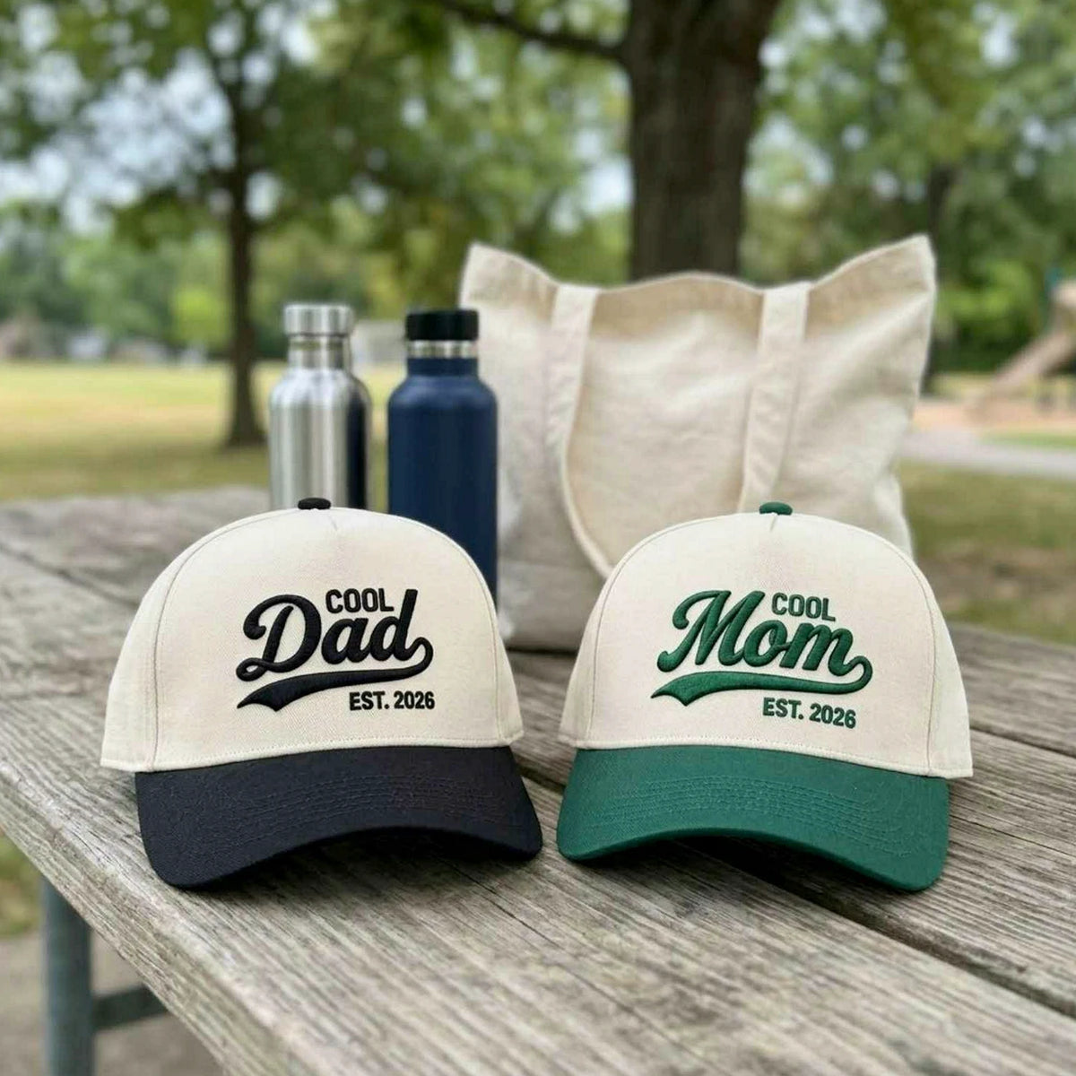 Matching Cool Mom and Cool Dad Snapback Hat, Embroidered Mom Dad Baseball Cap, Mom Dad To Be Gift