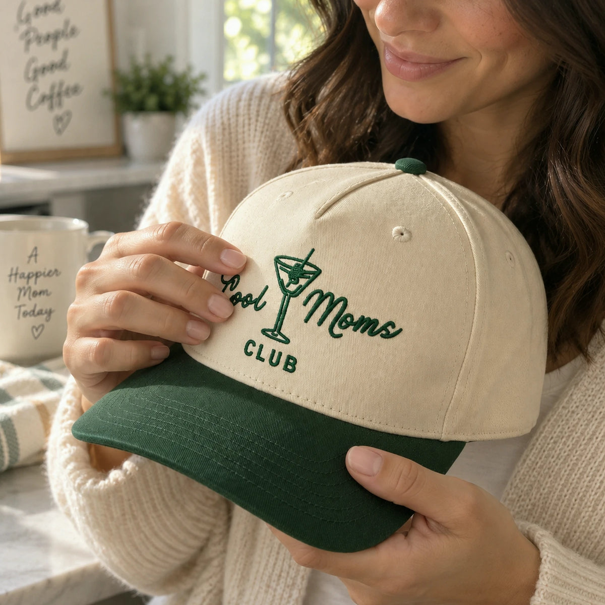 Embroidered Cool Mom Club Snapback Hat, Bestie Gift for New Mom, Custom Side Back Cap