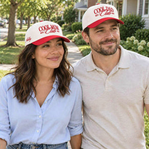 Cool Mom Club and Cool Dad Club Snapback Hat, Embroidered Est Year Baseball Cap, New Mom and Dad Gifts