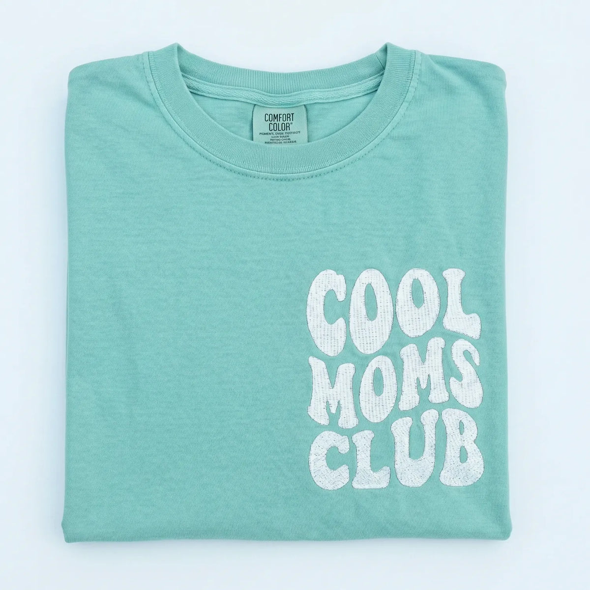 Cool Moms Club Sweatshirt or T-Shirt with Embroidered Kids Names on Sleeve