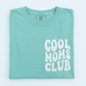 Cool Moms Club Sweatshirt or T-Shirt with Embroidered Kids Names on Sleeve