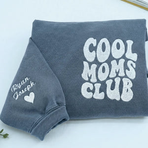 Personalized Gift for New Dad Mom with Cool Moms Dads Sweatshirt or T-Shirt