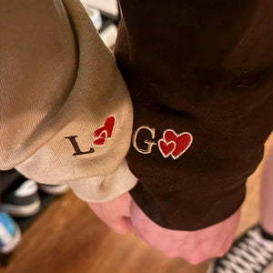 Custom Embroidered Couple Portrait Sweatshirt from Photo, Anniversary Gift for Him Boyfriend Husband