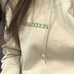 Embroidered Roman Numeral Hoodies, Matching Anniversary Hoodies - Embroly