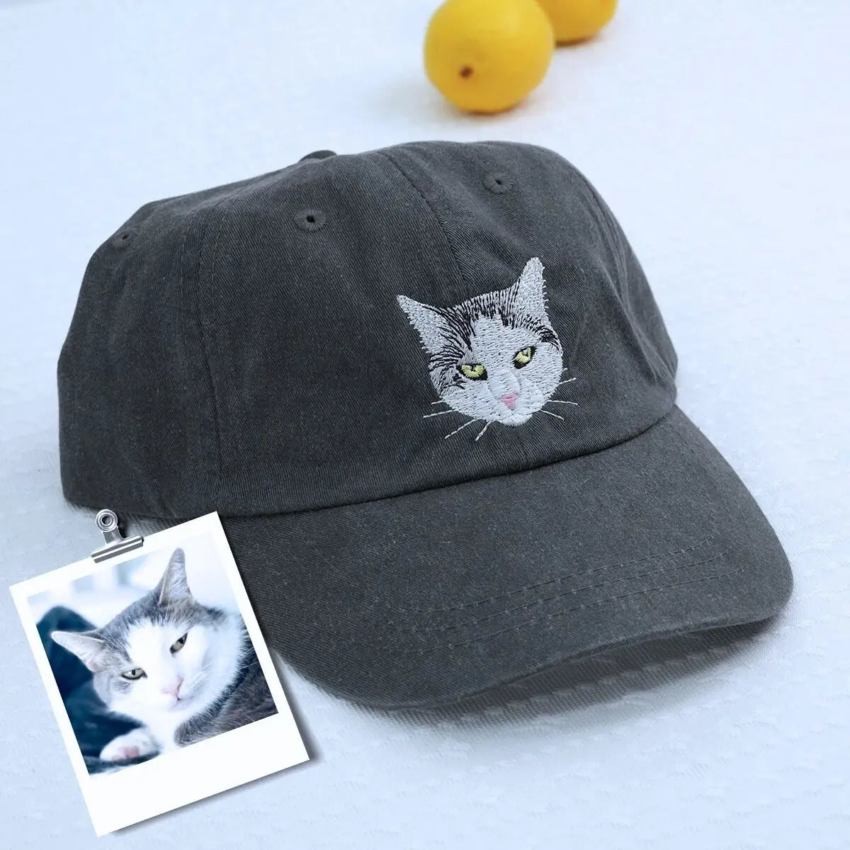 Matching cat lover sweatshirt and hat set in soft cozy fabric for women