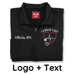 Personalized Critical Care Nurse Jacket with Name - Embroidered Gift idea for Gift Idea for Critical Care Nurses