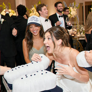 Custom Bachelorette Snapback Hats - Embroidered Your Text, Name, Logo on Front, Side & Back