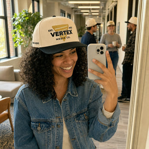 Custom Business Logo, Name Snapback Hats - Embroidered Corporate Merchandise Caps