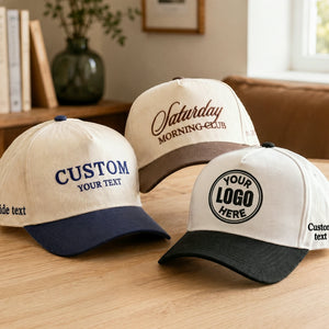 Custom Business Logo, Name Snapback Hats - Embroidered Corporate Merchandise Caps