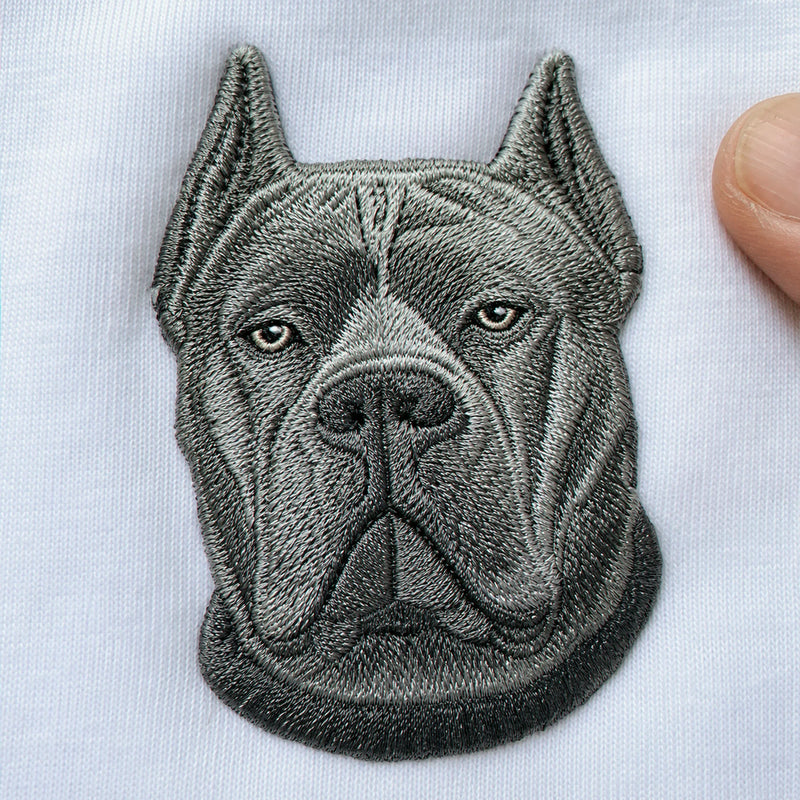 Custom Cane Corso Portrait T-shirt for Dog Lover - Embroidered Pet Photo Full Color Pullover & Name - Dog Parent Gift