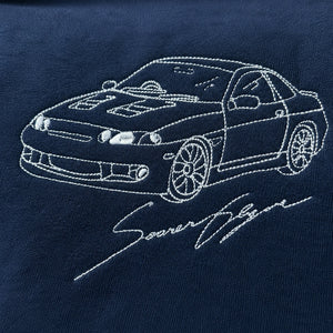 Custom Embroidered Car Hoodie, Sweatshirt, Personalized Car Gifts for Him