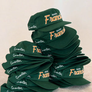 Custom City Vintage Font Script Snapback Hats - Embroidered Your Text, Name, Logo on Front, Side & Back