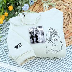 Custom Couple Photo Hoodie for Young Couple from Mom Dad  – Perfect Gift for Prom or Valentine's Day