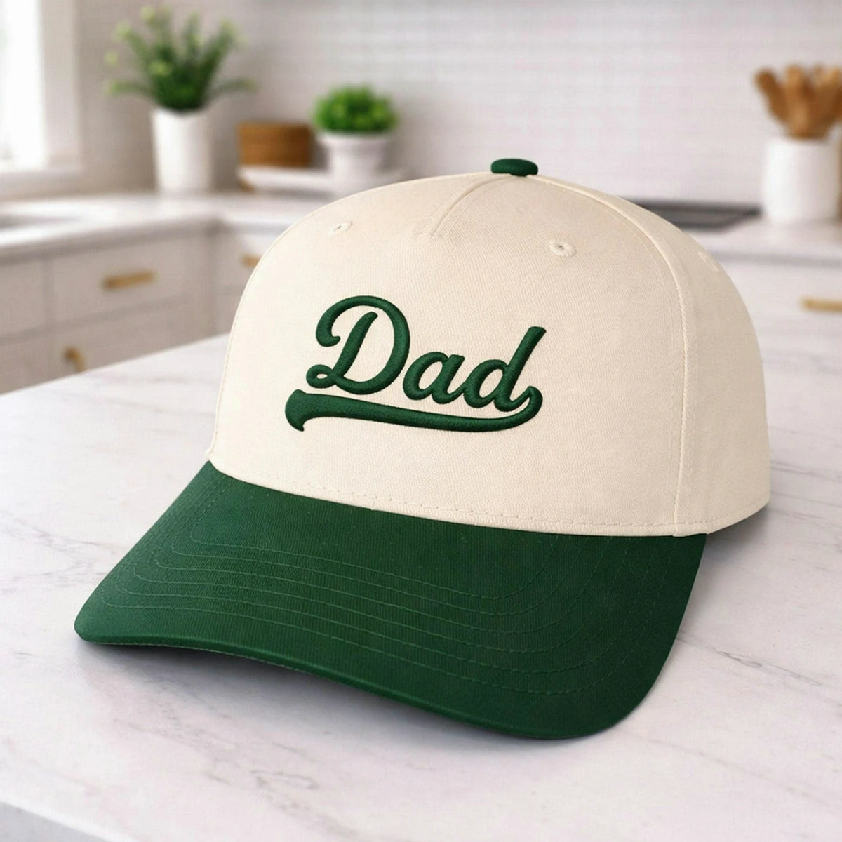 Custom Dad Snapback Hat with EST Year - Embroidered Cap New Dad Fathers Day Gift