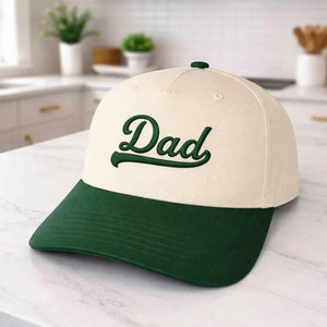 Custom Dad Snapback Hat with EST Year - Embroidered Cap New Dad Fathers Day Gift