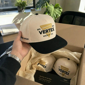 Custom Embroidered Snapback Hats - Your Text, Logo, Name on Front, Side & Back