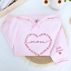 Custom embroidered Beautiful Mom sweatshirt personalized Mother’s Day gift from daughter in soft cotton fabric