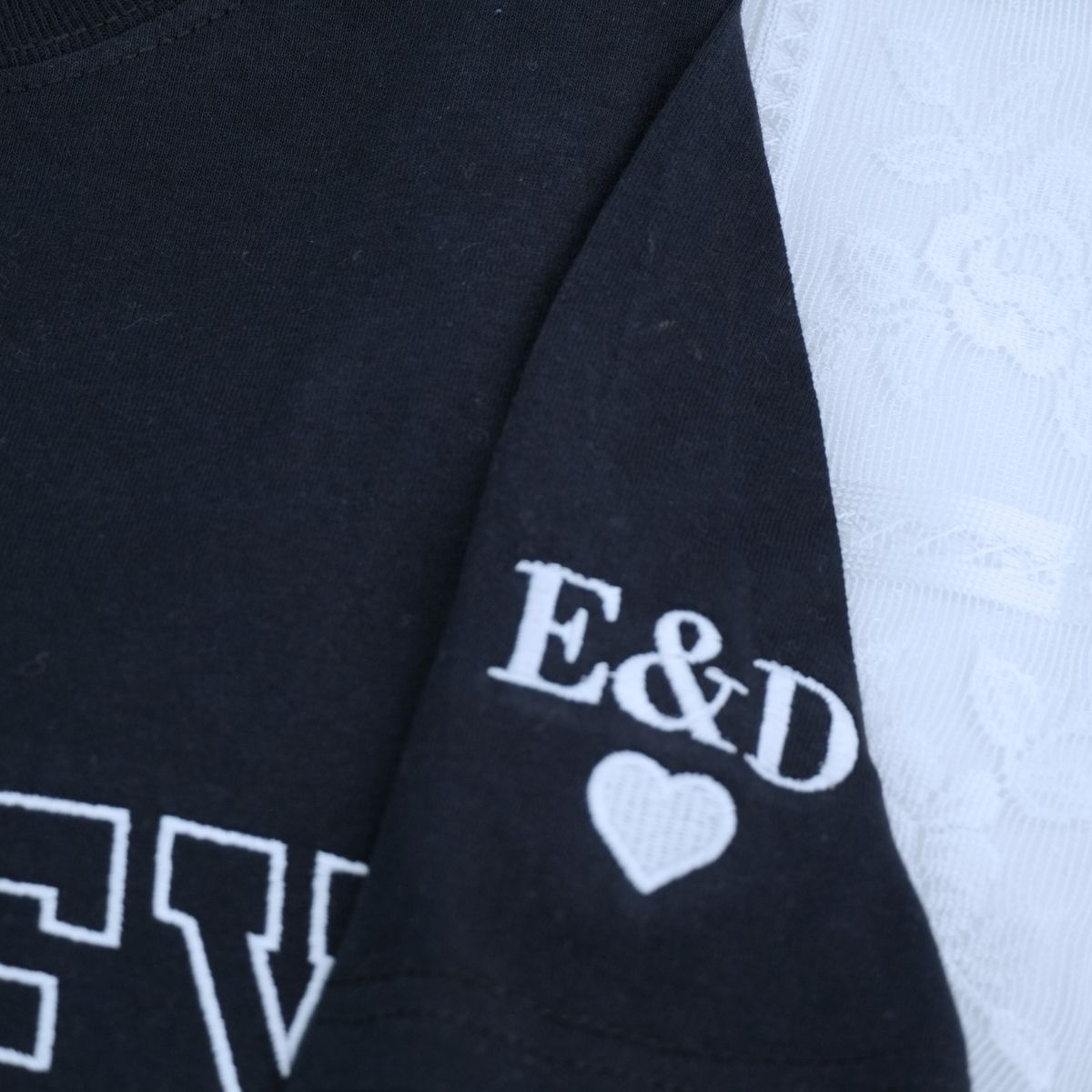 Custom embroidered wifey and hubby shirts with EST year and names