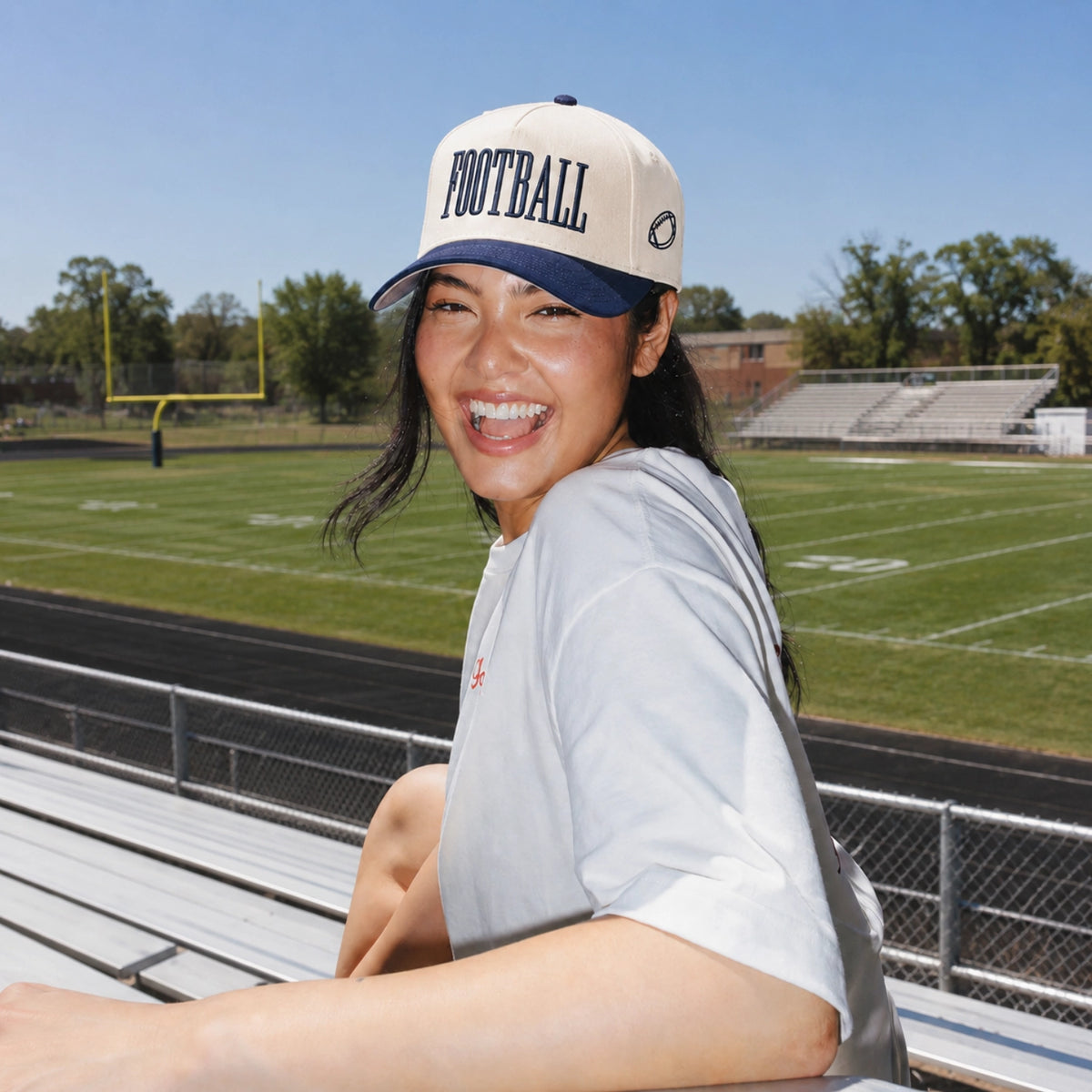 Custom Game Day Snapback Hats - Embroidered Retro Team Spirits Tailgate Apparel