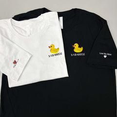 トップス DAIRIKU/Couple Border Embroidery Tee DAIRIKU Couple Border Embroidery Tee