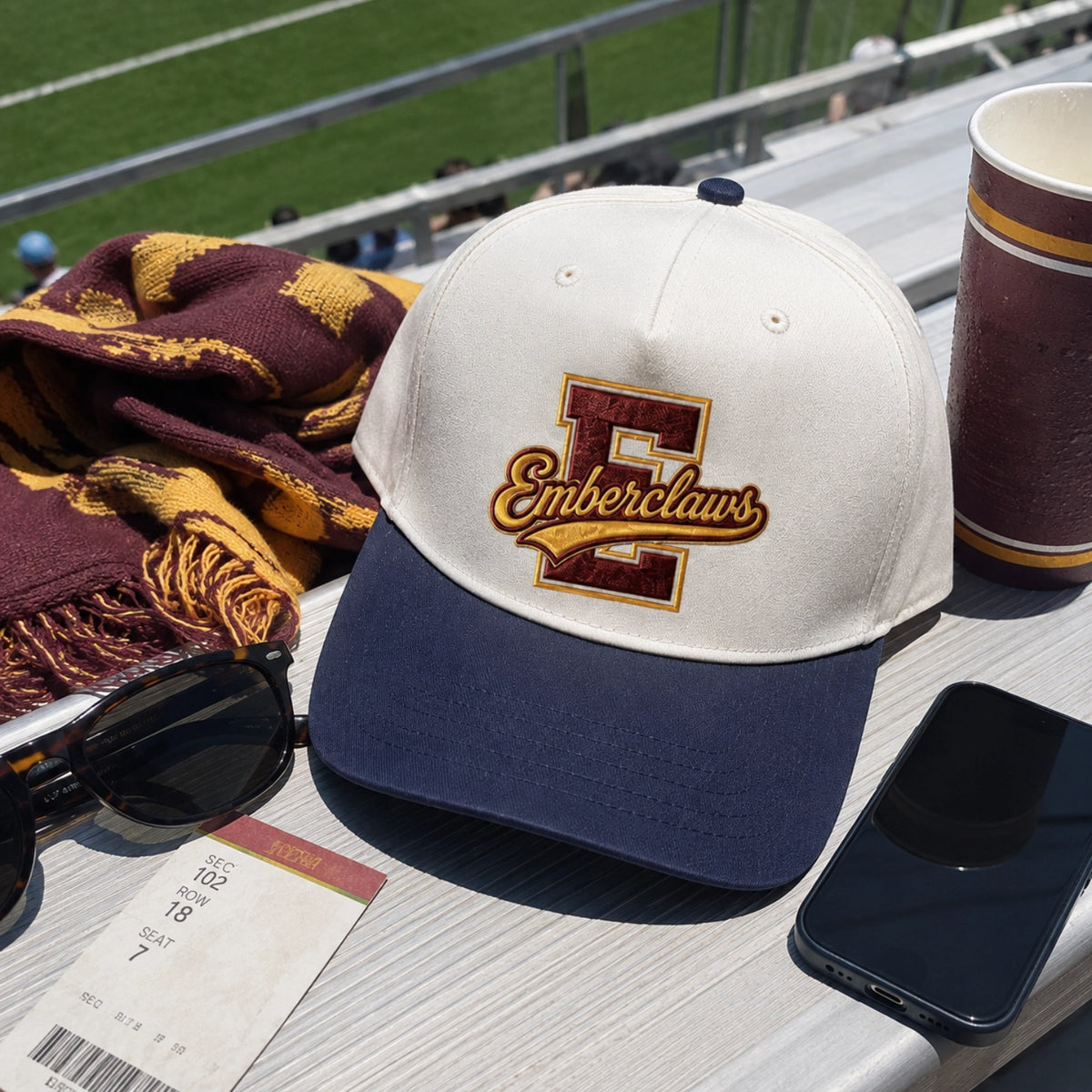 Custom Football Mascot Snapback Hats - Embroidered Retro Layered Team Spirits Caps, Game Day Apparel