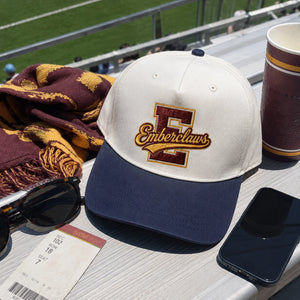 Custom Football Mascot Snapback Hats - Embroidered Retro Layered Team Spirits Caps, Game Day Apparel