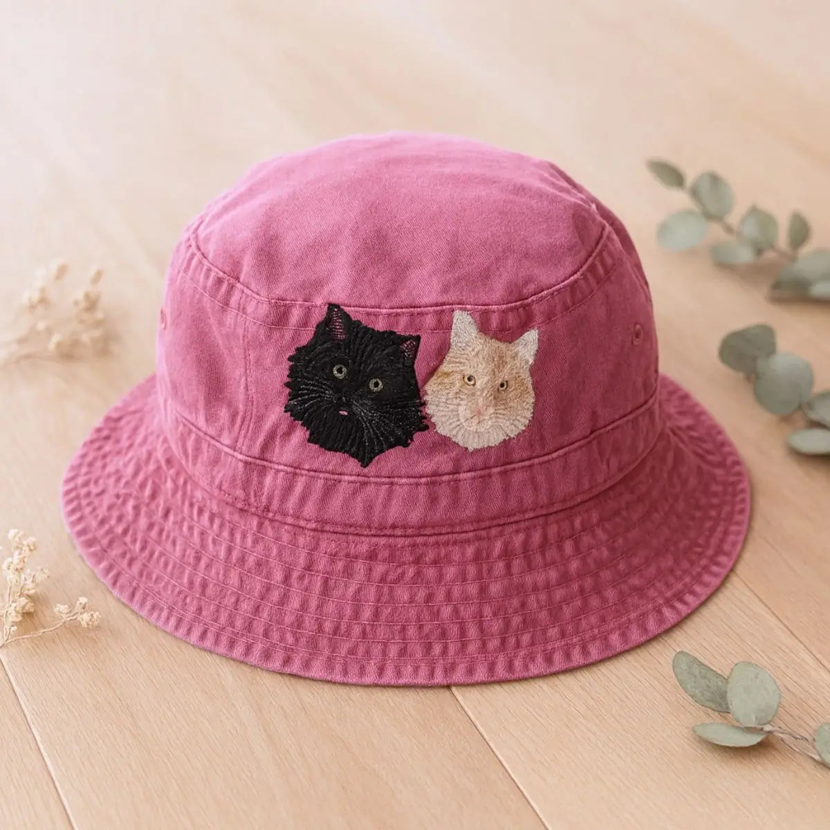 Custom embroidered bucket hat for girls with name – ideal for travel, vacations, outdoor adventures or gifting