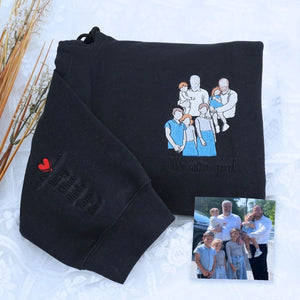 Personalized Memorial Hoodie to Remember Grandpa with Photo, Remembrance Gift for Grandchildren
