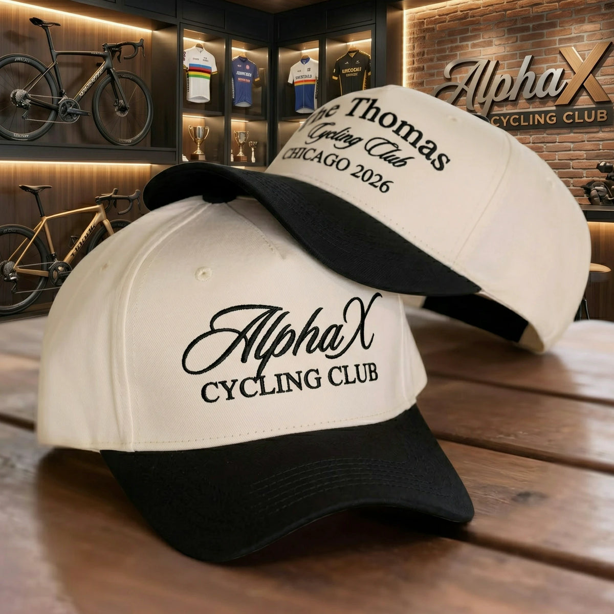 Custom Social Team Club Snapback Hats, Embroidered Text Logo Vintage Trucker Caps, Custom Group Merch