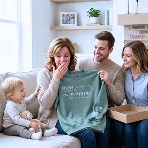 custom embroidered grandma sweatshirt with kids names on sleeve personalized hoodie gift for grandma