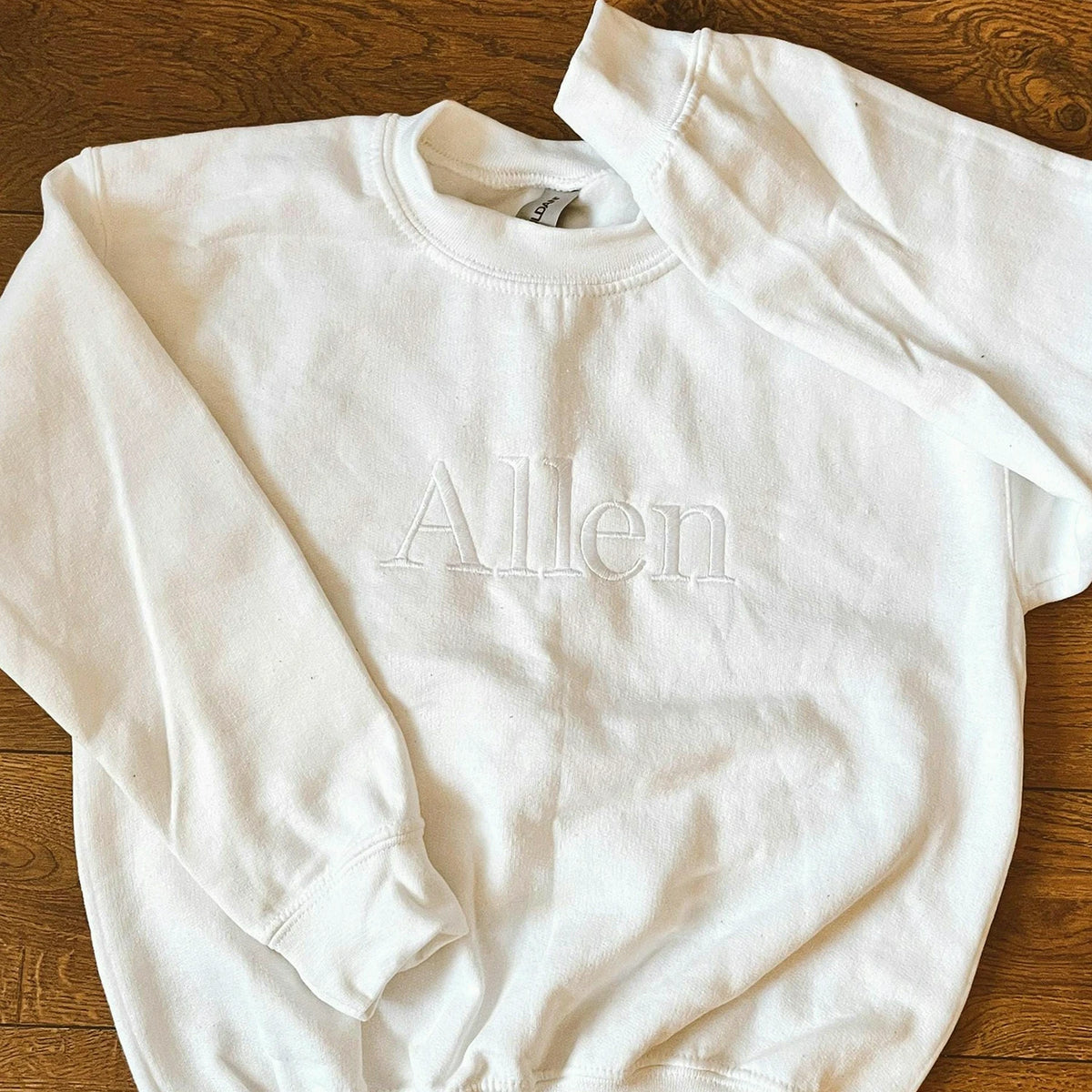 Custom Toddler Name Sweatshirt, Embroidered Big Bro or Little Sister Gift, Toddler Back to School Gift