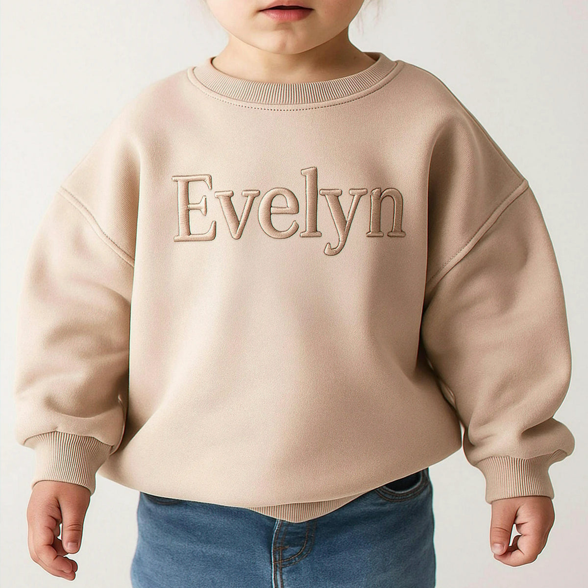 Custom Toddler Name Sweatshirt, Embroidered Big Bro or Little Sister Gift, Toddler Back to School Gift