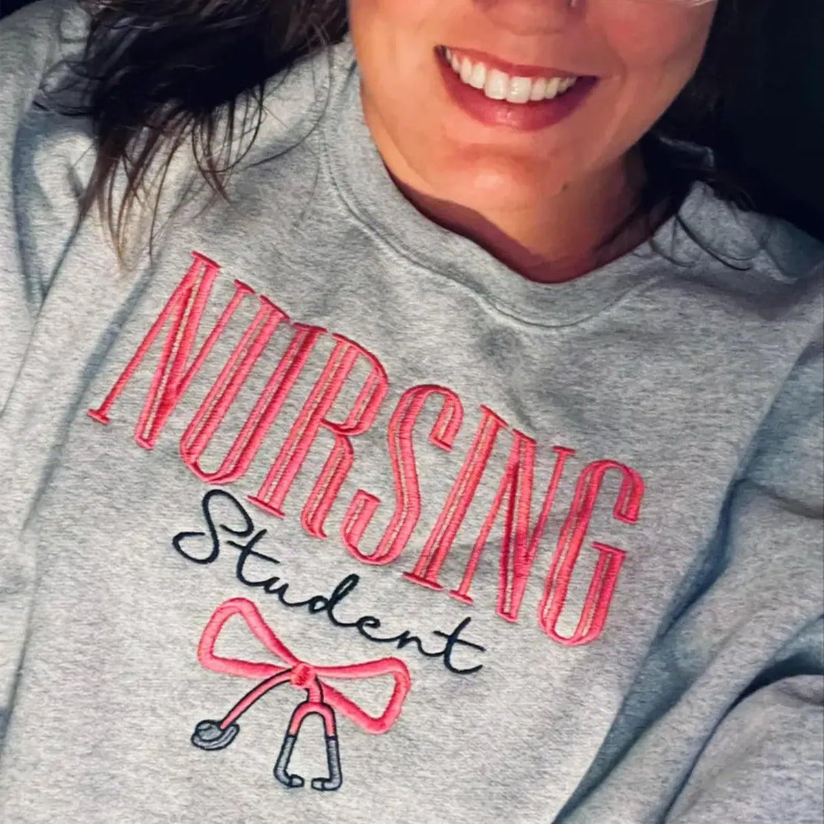 Custom Nursing Student Sweatshirt or Hoodie - Appreciation Gift from Proud Parent, Friends